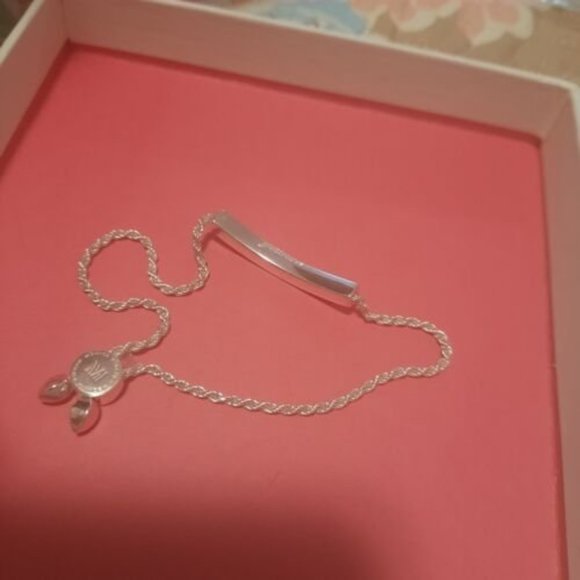 Linear Chain Silver Bracelet Monica Vinader - engraved - Picture 3 of 10